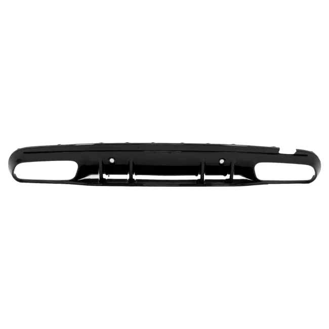 Rear Bumper Diffuser suitable for Mercedes C-Class W205 S205 (2014-2020) C63S Design Black Tips Only for AMG Sport Line