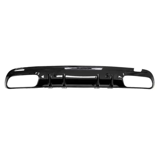 Rear Bumper Diffuser suitable for Mercedes C-Class W205 S205 (2014-2020) C63S Design Black Tips Only for AMG Sport Line