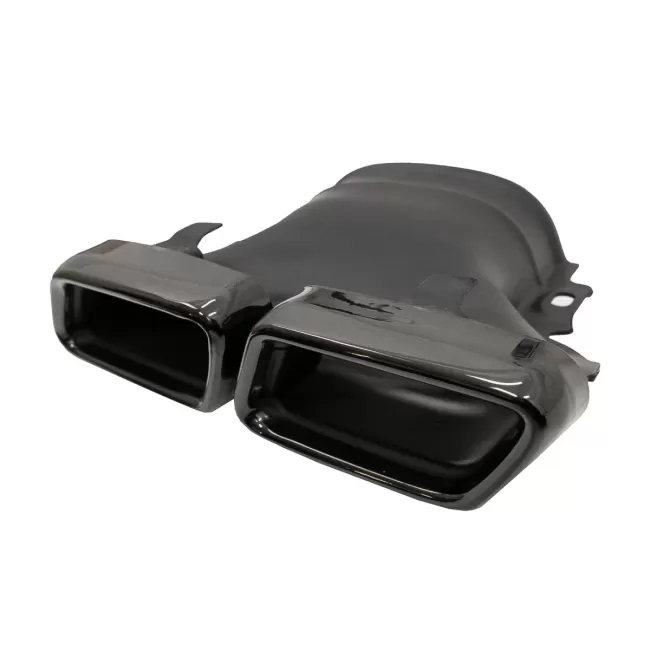 Exhaust Muffler Tips suitable for Mercedes E-Class W213 (2016-up) E63 Design GLC SUV X253 GLC Coupe C253 (2015-2017) Black
