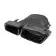 Exhaust Muffler Tips suitable for Mercedes E-Class W213 (2016-up) E63 Design GLC SUV X253 GLC Coupe C253 (2015-2017) Black