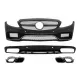 Front Bumper and Rear Bumper Valance Diffuser suitable for Mercedes C-Class C205 A205 Coupe Cabriolet (2014-2019) C63S Design Tips