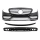 Front Bumper suitable for Mercedes C-Class C205 A205 Coupe Cabriolet (2014-2019) with Rear Bumper Valance Diffuser and Trunk Boot Spoiler C63S Design