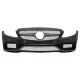 Front Bumper with Diffuser and Black Tips suitable for Mercedes C-Class W205 S205 (2014-2020) only for Sport Line