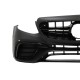 Front Bumper with Rear Diffuser and Exhaust Tips suitable for Mercedes E-Class W213 (2016-2019) E53 Design Black Edition