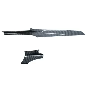 Car Center Console Dashboard Strips Interior Trim Suitable for Mercedes C-Class W205 (2014-2018) GLC X253 (2015-2018) Carbon Fiber Style LHD