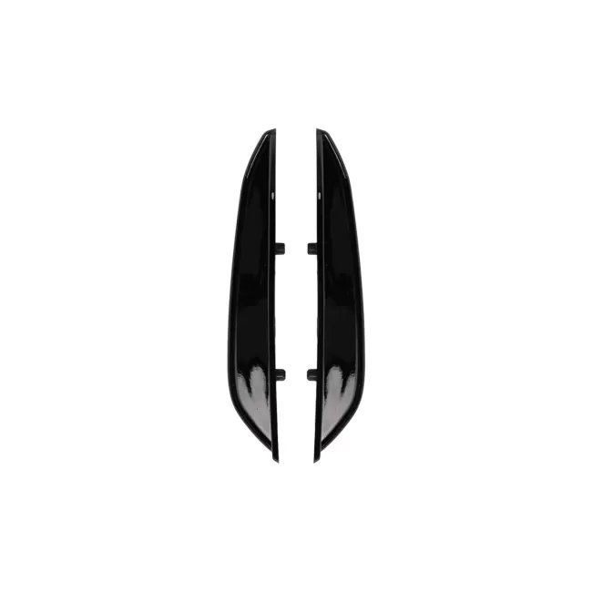 Front Bumper Flaps Side Fins Flacs suitable for Mercedes A Class W177 V177 (04.2018-2022) with Front Bumper Lip Extension A35 Design Black Edition