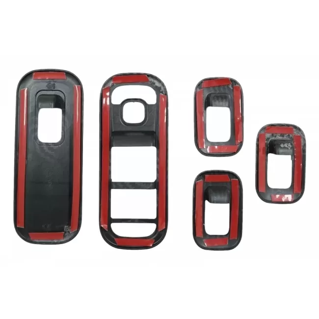 Complet Kit Interior Frames Decorative suitable for Mercedes A W177 V177 (2018-up) with Rear Armrest Box Air Outlet Trim Cover Carbon Film