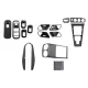Complet Kit Interior Frames Decorative suitable for Mercedes A W177 V177 (2018-up) with Rear Armrest Box Air Outlet Trim Cover Carbon Film