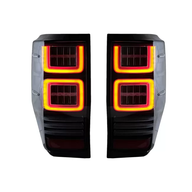 Taillights LED suitable for Ford Ranger (2012-2018) Clear with Sequential Dynamic Turning Lights