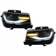 Headlights LED DRL suitable for Chevrolet Camaro Mk5 Facelift (2014-2015) Sequential Amber Dynamic Turning Lights Conversion to 2016+ Look
