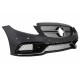 Front Bumper & Diffuser with Muffler Tips Black suitable for Mercedes C-Class W205 S205 (2014-2018) C63 Design