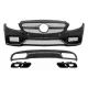 Front Bumper & Diffuser with Muffler Tips suitable for Mercedes C-Class W205 S205 (2014-2018) C63 Design