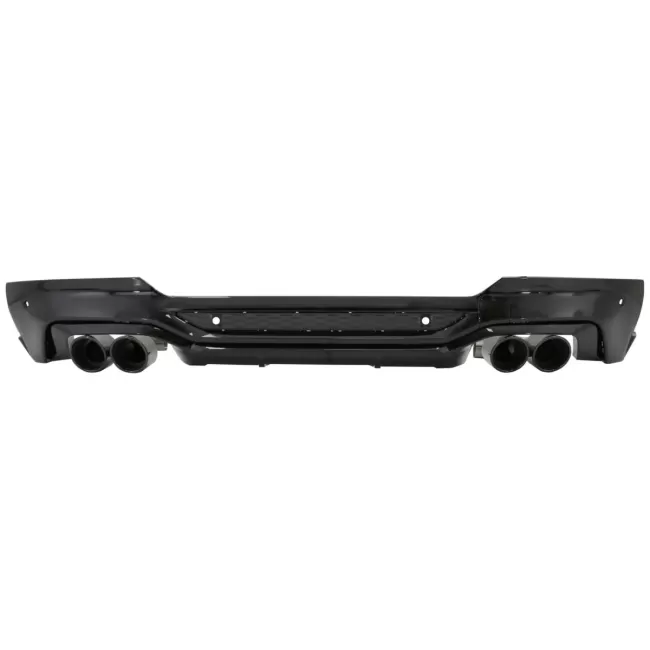 Rear Bumper Spoiler Valance Diffuser Double Outlet with Exhaust Tips suitable for BMW X4 G02 (2018-up) M Sport