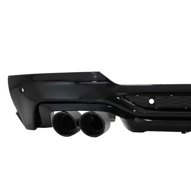 Rear Bumper Spoiler Valance Diffuser Double Outlet with Exhaust Tips suitable for BMW X4 G02 (2018-up) M Sport