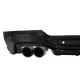 Rear Bumper Spoiler Valance Diffuser Double Outlet with Exhaust Tips suitable for BMW X4 G02 (2018-up) M Sport