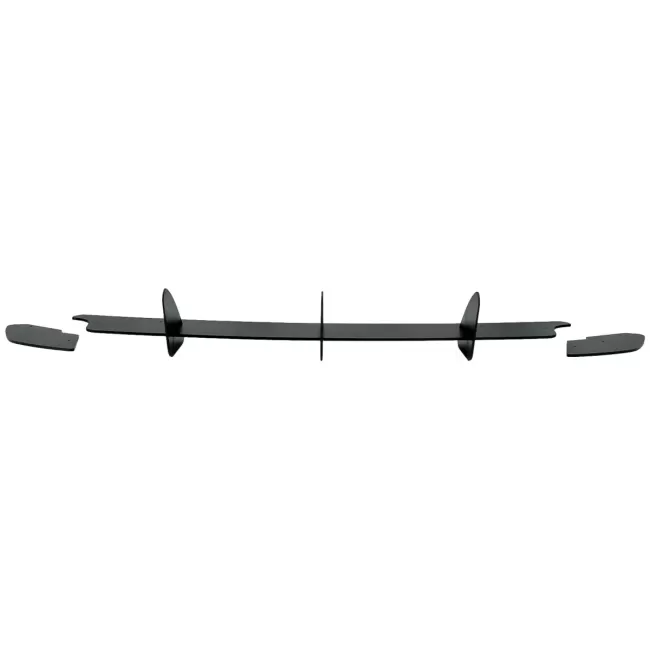 Rear Bumper Extension for Diffuser and Rear Side Splitters suitable for VW Golf VI 6 GTI (2008-2013) Black