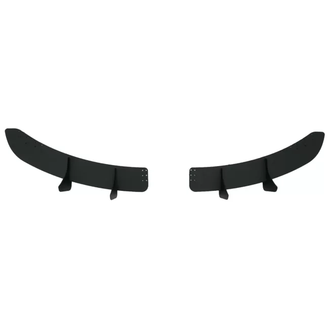 Rear Bumper Extension Splitters for Air Diffuser suitable for VW Golf VI 6 R20 (2008-2013) Black