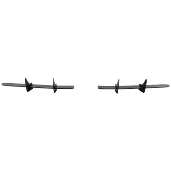 Rear Bumper Extension Splitters for Air Diffuser suitable for VW Golf VI 6 R20 (2008-2013) Black