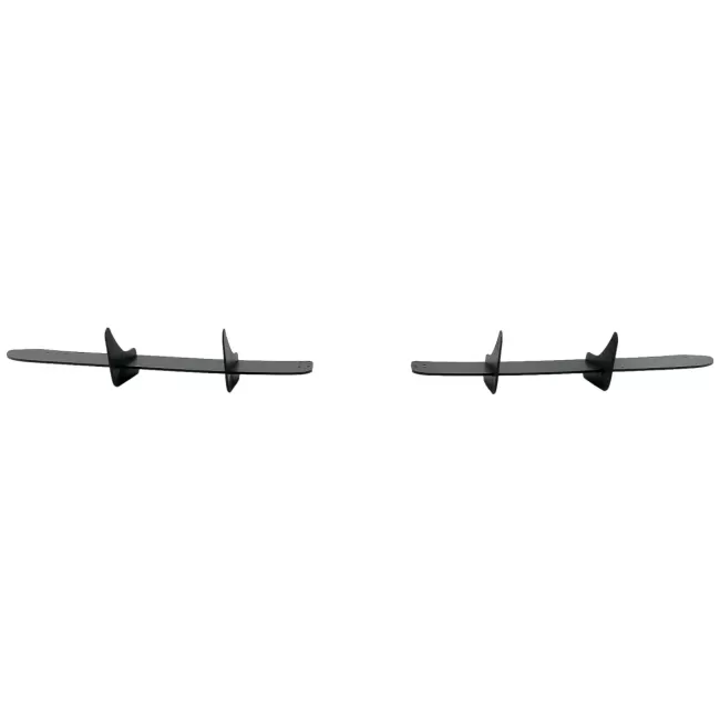 Rear Bumper Extension Splitters for Air Diffuser suitable for VW Golf VI 6 R20 (2008-2013) Black