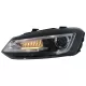 Headlights suitable for VW Polo MK5 6R 6C 61 (2011-2017) LED Light Bar Devil Eye Look RHD
