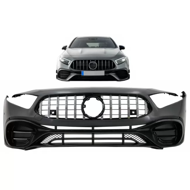 Front Bumper suitable for Mercedes A-Class W177 Hatchback / V177 Sedan (2018-2022) A45 Design