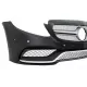Front Bumper with Diffuser and Exhaust Muffler Tips suitable for Mercedes C-Class W205 Sedan S205 Estate (2014-2020) C63 Design