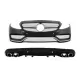 Front Bumper with Diffuser and Exhaust Muffler Tips suitable for Mercedes C-Class W205 Sedan S205 Estate (2014-2020) C63 Design