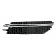 Bumper Side Grilles Covers suitable for Audi A6 C7 4G (2012-2015) RS Design Black with Brushed Aluminium Insertions