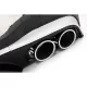 Rear Diffuser with Silver Exhaust Muffler Tips suitable for Mercedes GLC SUV X253 Facelift (2020-) GLC43 Design