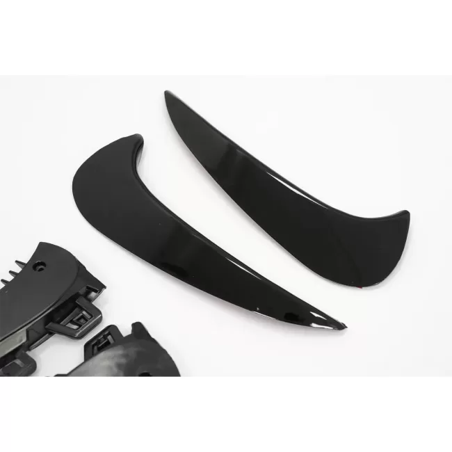 Rear Bumper Aero Flaps Flics Side Fins suitable for Mercedes GLA SUV H247 (2020-up) Sport Line Piano Black
