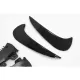 Rear Bumper Aero Flaps Flics Side Fins suitable for Mercedes GLA SUV H247 (2020-up) Sport Line Piano Black