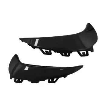 Rear Bumper Aero Flaps Flics Side Fins suitable for Mercedes GLA SUV H247 (2020-up) Sport Line Piano Black