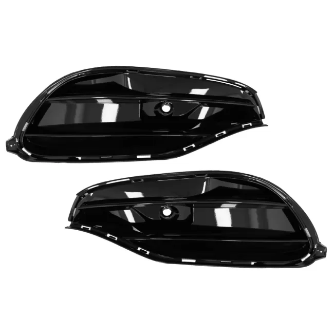 Front Bumper Side Grilles suitable for Mercedes CLA W117 C117 X117 (2013-2018) Facelift CLA45 Design Piano Black
