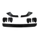 Rear Bumper Extension Splitter for Diffuser suitable for VW Golf 8 Hatchback Mk8/MQB (2020-Up)