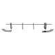 Rear Bumper Extension Splitter for Diffuser suitable for VW Golf 8 Hatchback Mk8/MQB (2020-Up)
