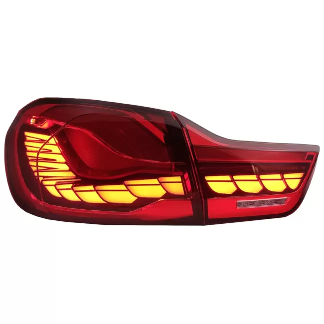 OLED Taillights suitable for BMW 4 Series F32 F33 F36 M4 F82 F83 (2013-03.2019) Red Clear with Dynamic Sequential Turning Light