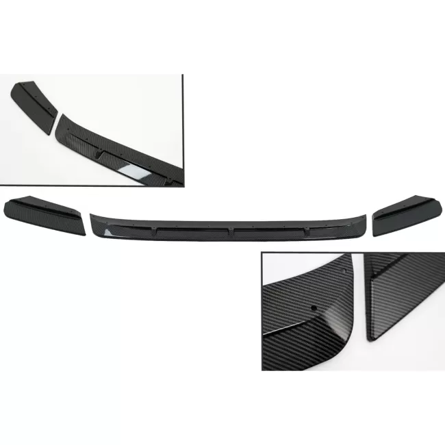Front Bumper Spoiler Lip suitable for BMW X3M G01 X4M G02 (2018-2020) M Sport Carbon Look