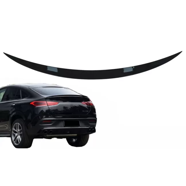 Trunk Boot Lid Spoiler suitable for Mercedes GLE Coupe C167 (2020-Up) Piano Black