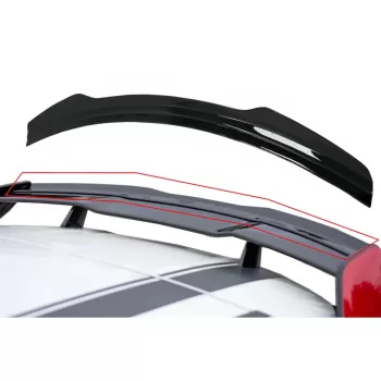 Lip Extension Roof Spoiler suitable for Mercedes A-Class W176 (2012-2018) W177 (2018-Up) GLA SUV X156 (2014-2019) H247 (2020-Up) Piano Black Add-On
