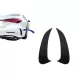 Rear Bumper Side Fins Flaps suitable for Mercedes C Class W206 Sport Line (2021-Up) Piano Black