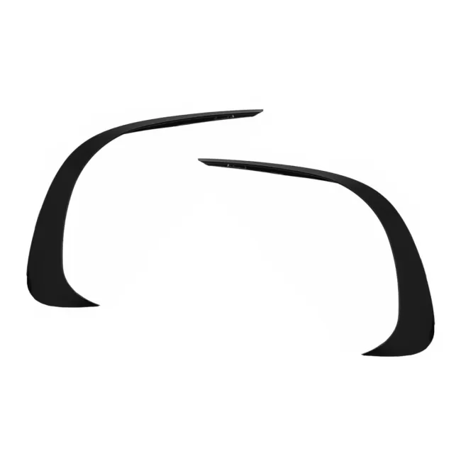 Front Bumper Splitters Fins Aero suitable for Mercedes C Class W206 Sport Line (2021-Up) Piano Black