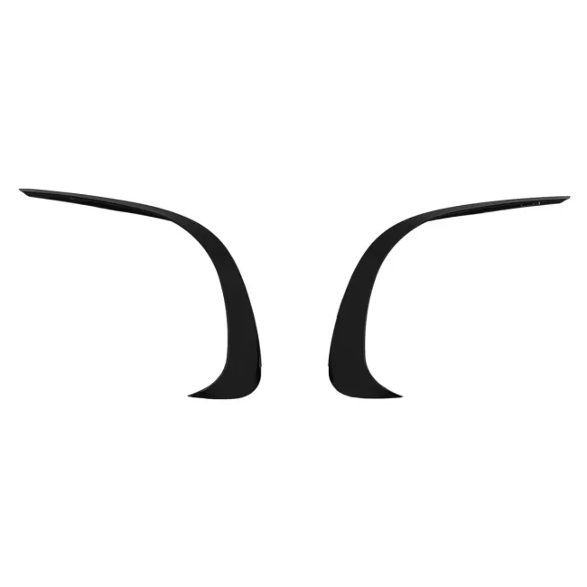 Front Bumper Splitters Fins Aero suitable for Mercedes C Class W206 Sport Line (2021-Up) Piano Black