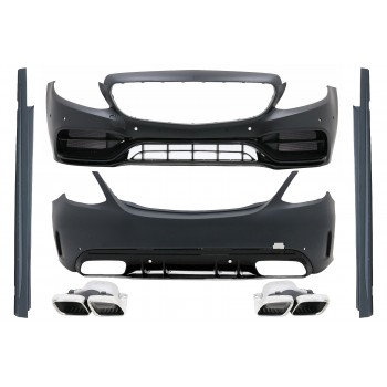 Complete Body Kit suitable for Mercedes C-Class W205 Sedan (2014-2020) C63s Edition 1 Design