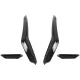 Front Bumper Side Fins Flaps suitable for VW Golf 8 Mk8 MQB GTI / R-Line (2020-Up) Piano Black