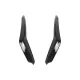 Front Bumper Side Fins Flaps suitable for VW Golf 8 Mk8 MQB GTI / R-Line (2020-Up) Piano Black