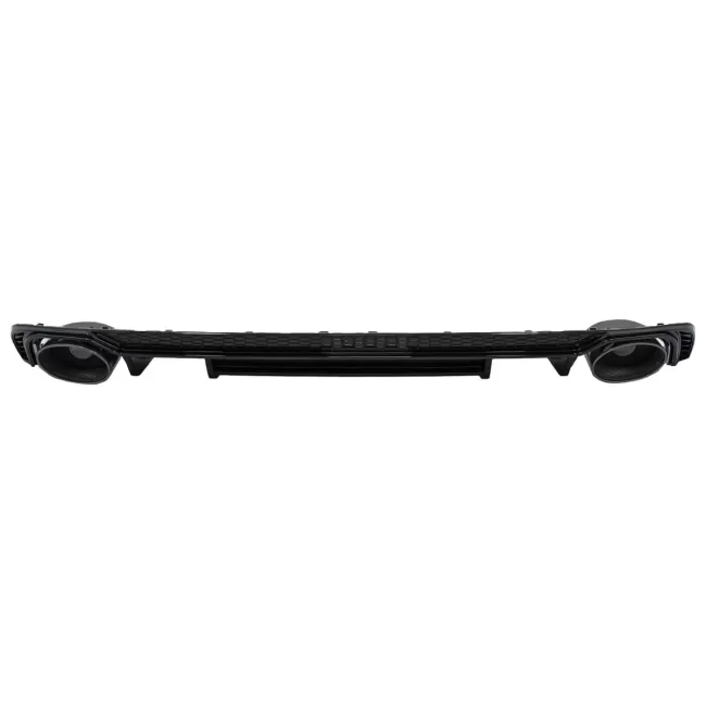 Rear Bumper Valance Diffuser Exhaust Muffler Tips suitable for Audi A4 B9 8W (2016-2018) Sedan Avant for S Line Bumper