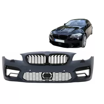 Front Bumper with Central Grilles suitable for BMW 5 Series F10 F11 (2011-2017) M5 2020 Style