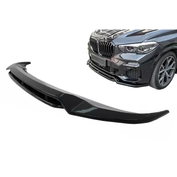 Front Bumper Spoiler Lip suitable for BMW X5 G05 M-Package (2018-2022) M Sport Piano Black