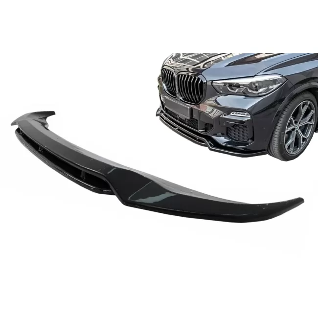 Front Bumper Spoiler Lip suitable for BMW X5 G05 M-Package (2018-2022) M Sport Piano Black