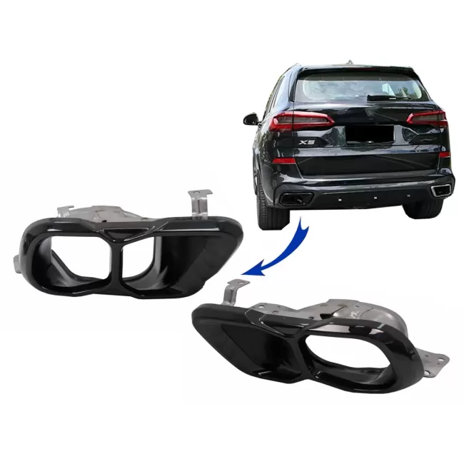Exhaust MufflerTips suitable for BMW X5 G05 X6 G06 X7 G07 M-Package (2018-up) M Sport Design